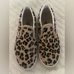 Girls Leopard Vans size 1